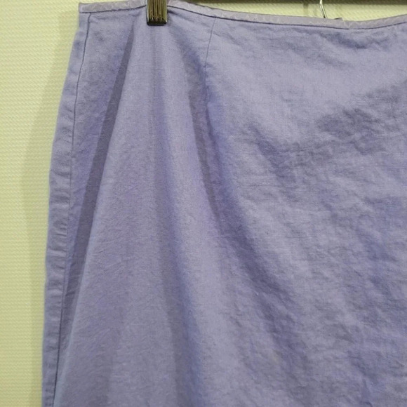 Norton Mcnaughton Light Purple Linen Blend Skirt size 18 - Picture 8 of 12